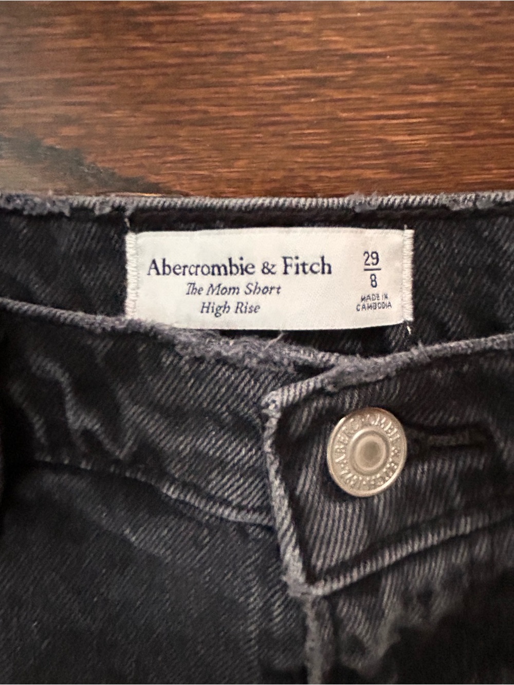 Abercrombie the mom short high rise size 29 8